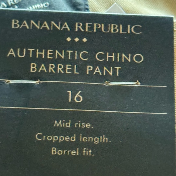 Banana Republic Women’s Cotton Khaki Chinos NWT wide leg size 16 Pocket detail - Picture 8 of 13